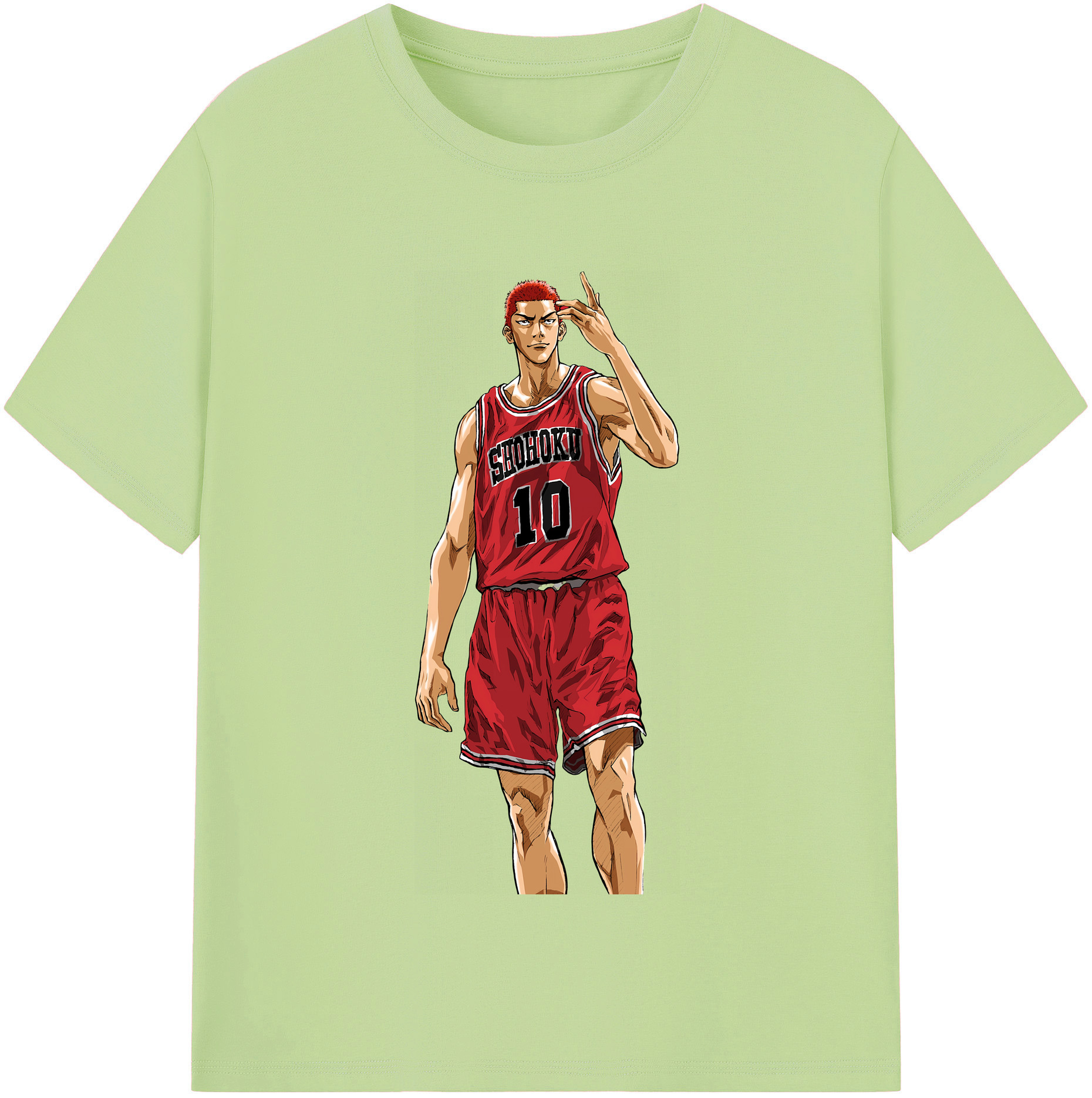 SLAM DUNK／スラムダンク 綿100％半袖Tシャツ（フロントプリント）